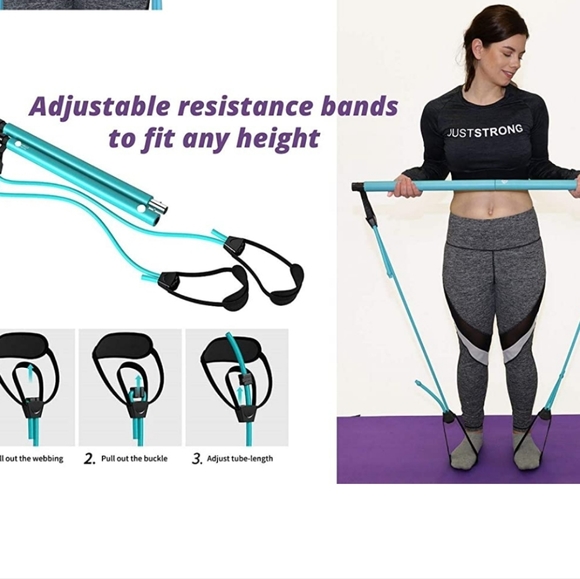 Restocked! Danonec Adjustable Pilate Bar Kit - Picture 4 of 6